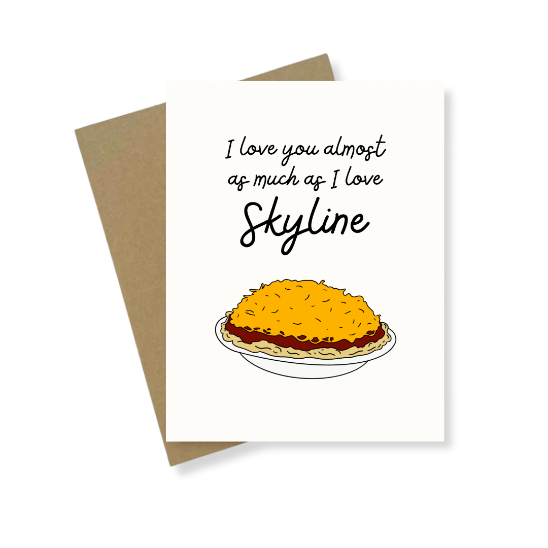 Greeting Card | Love You As Much As Skyline