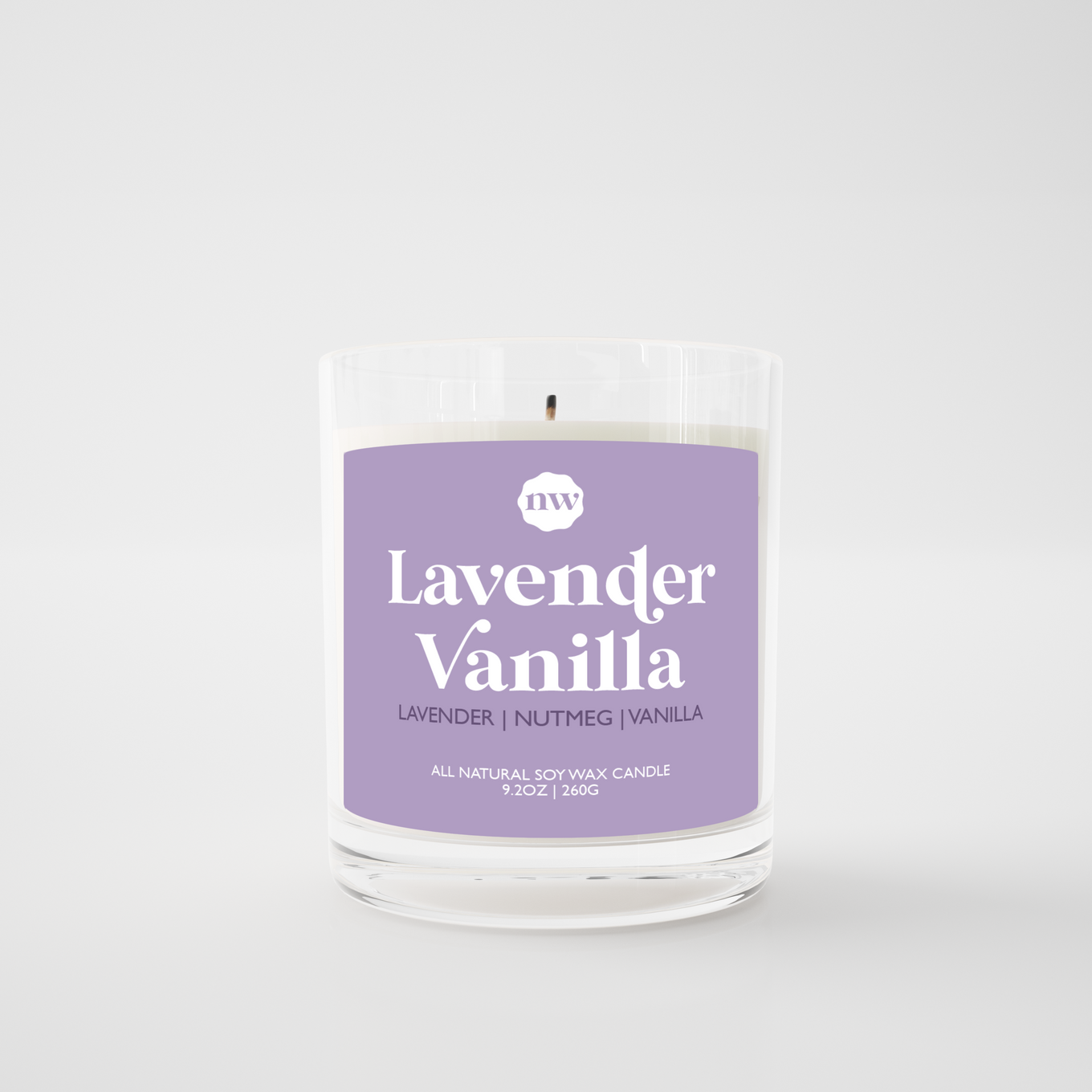 Single Wick Candle | Lavender Vanilla