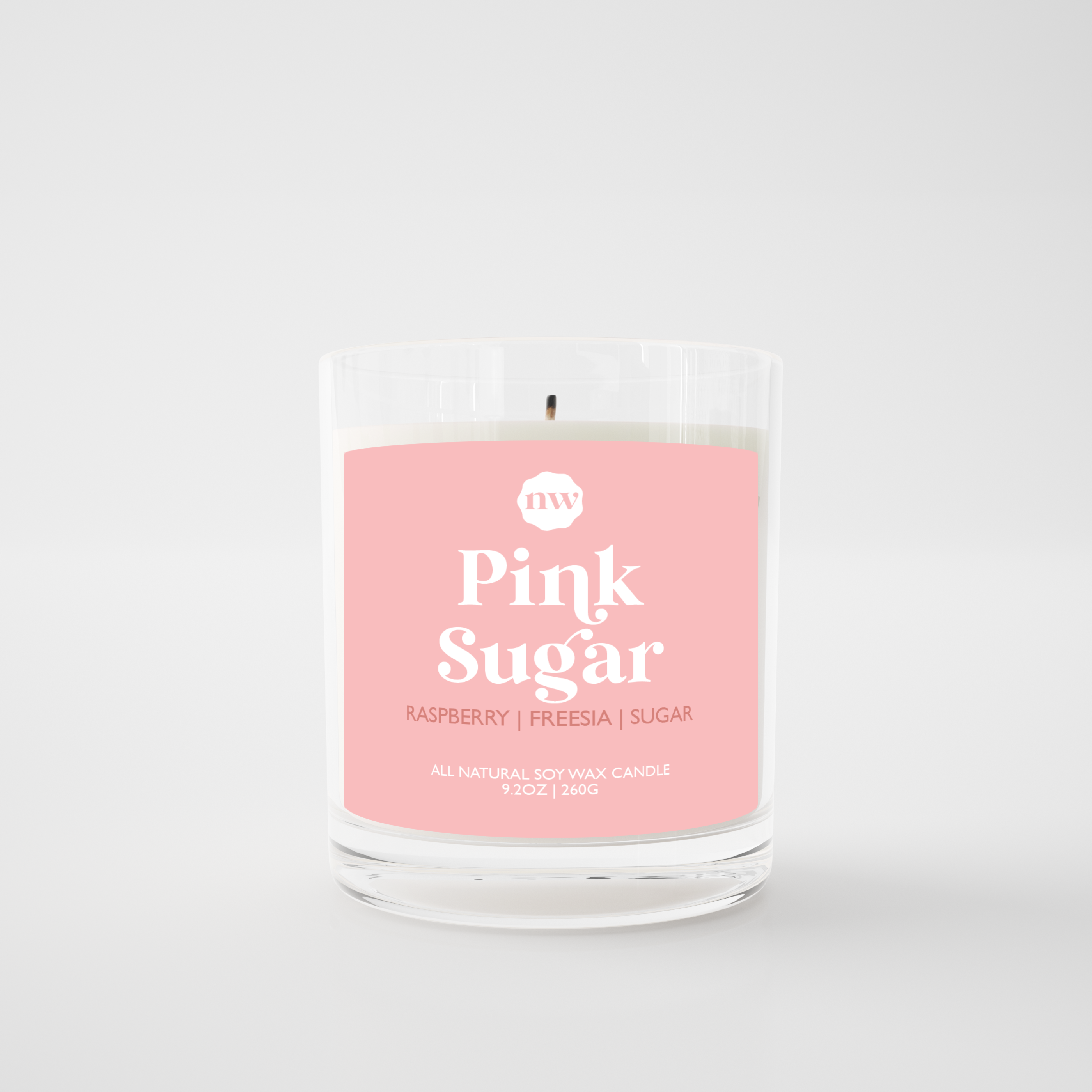 Single Wick Candle | Pink Sugar