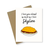 Greeting Card | Love You As Much As Skyline