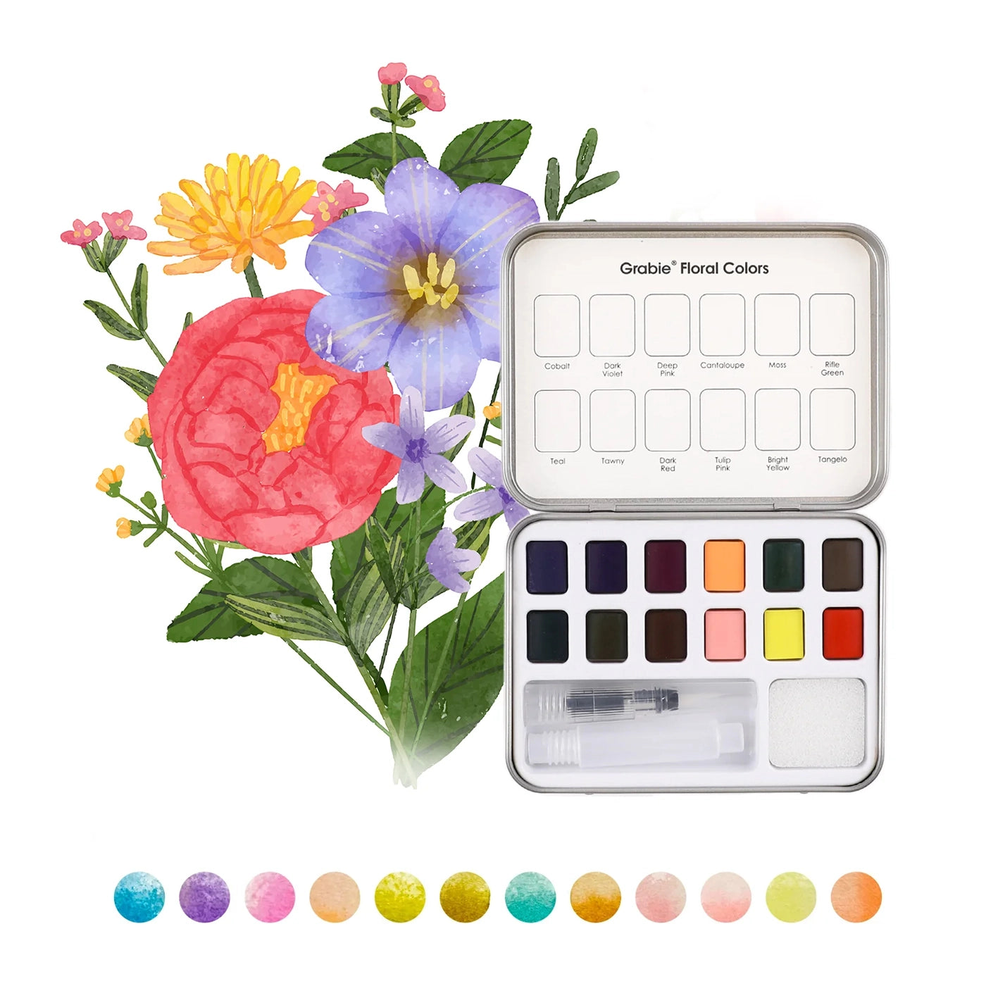 Watercolor Pocket Set - Floral