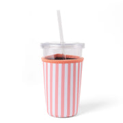 Drink Sleeve | Pink Stripes