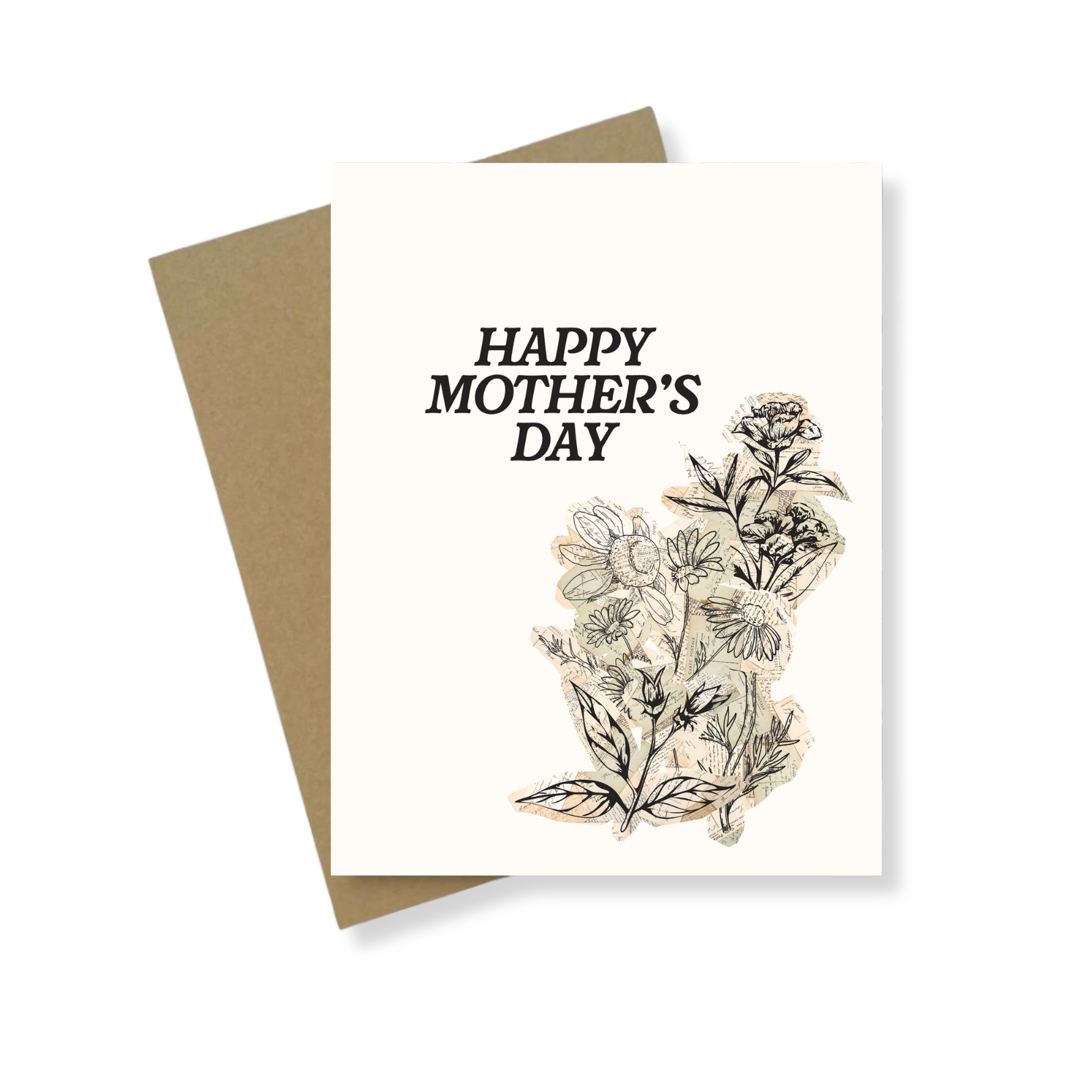 Greeting Card | Happy Mother's Day Newsprint | Mother's Day