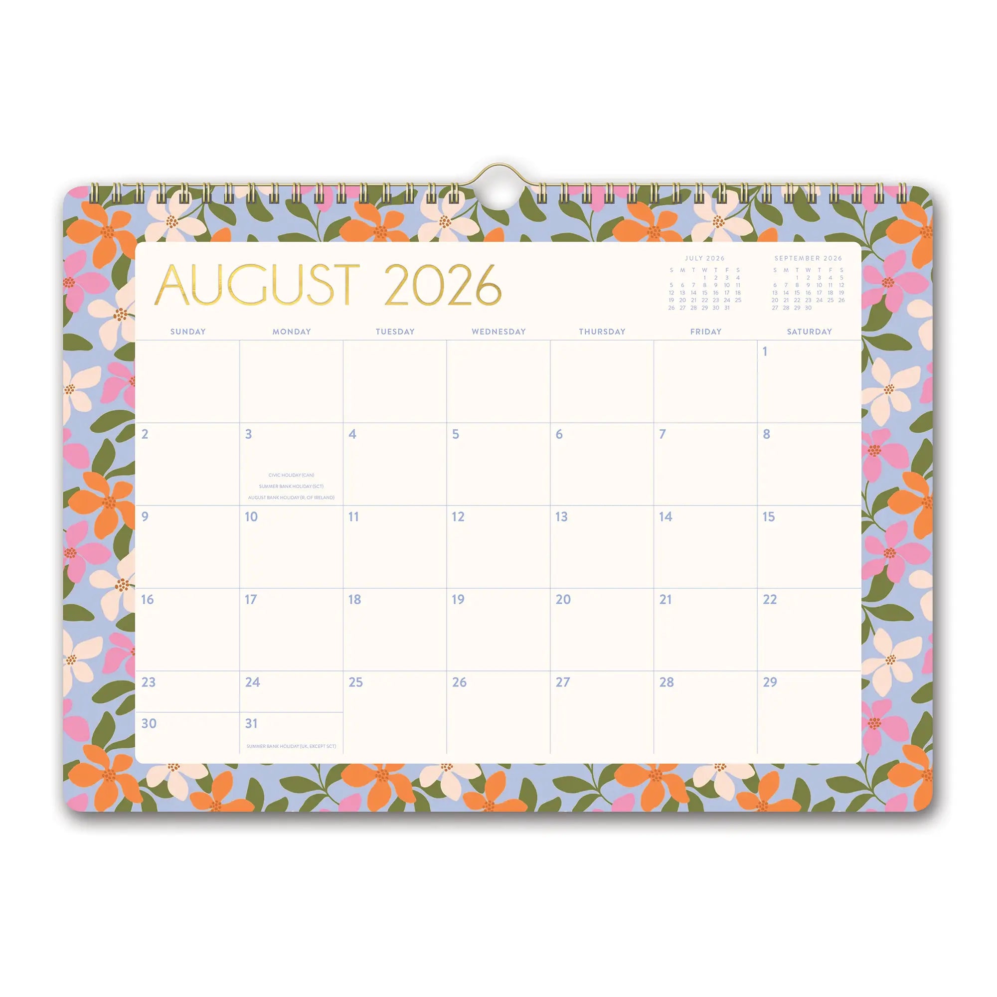 2027 Wall Calendar | Secret Garden Deluxe