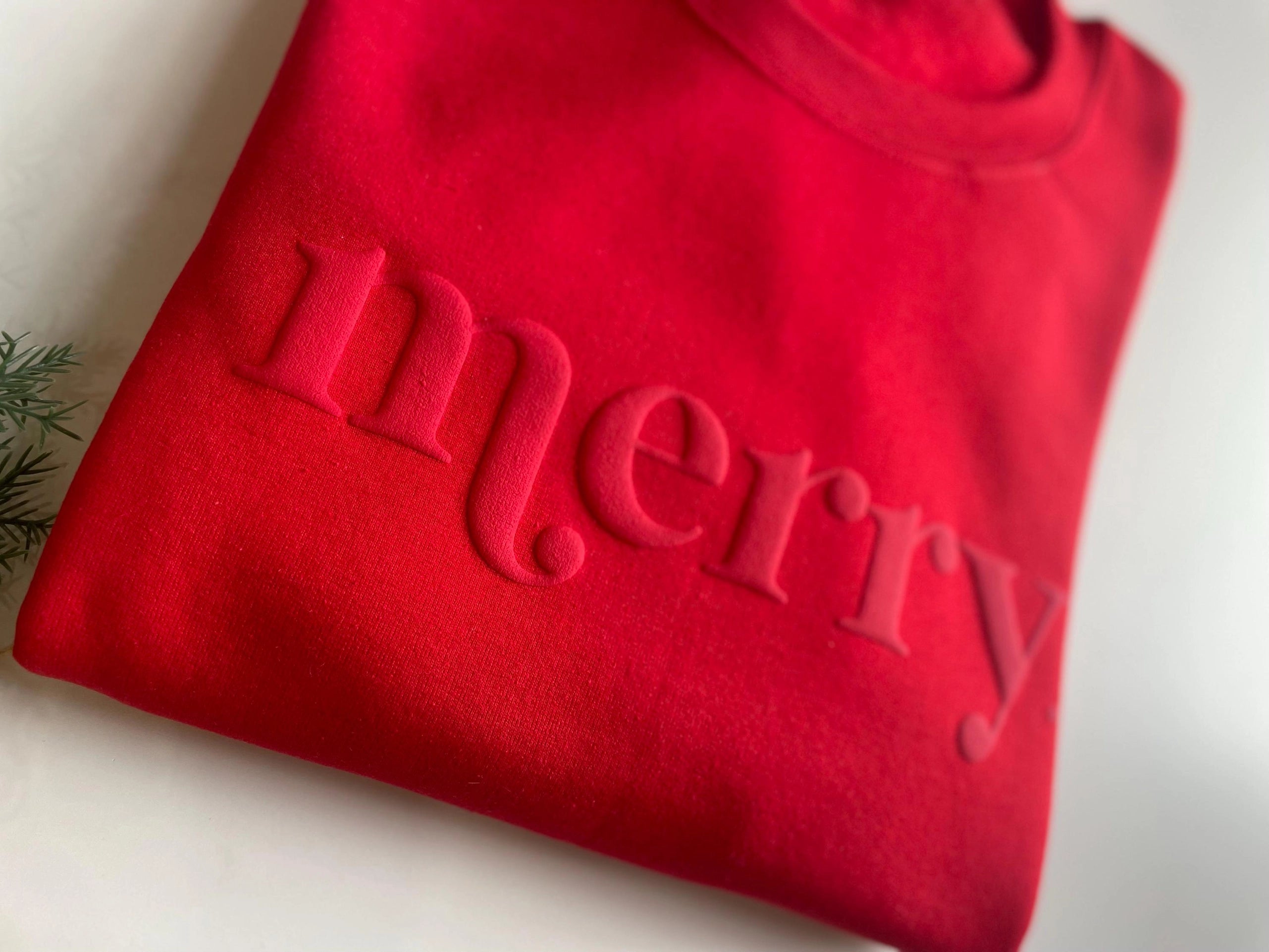 Crewneck | Merry | Embossed