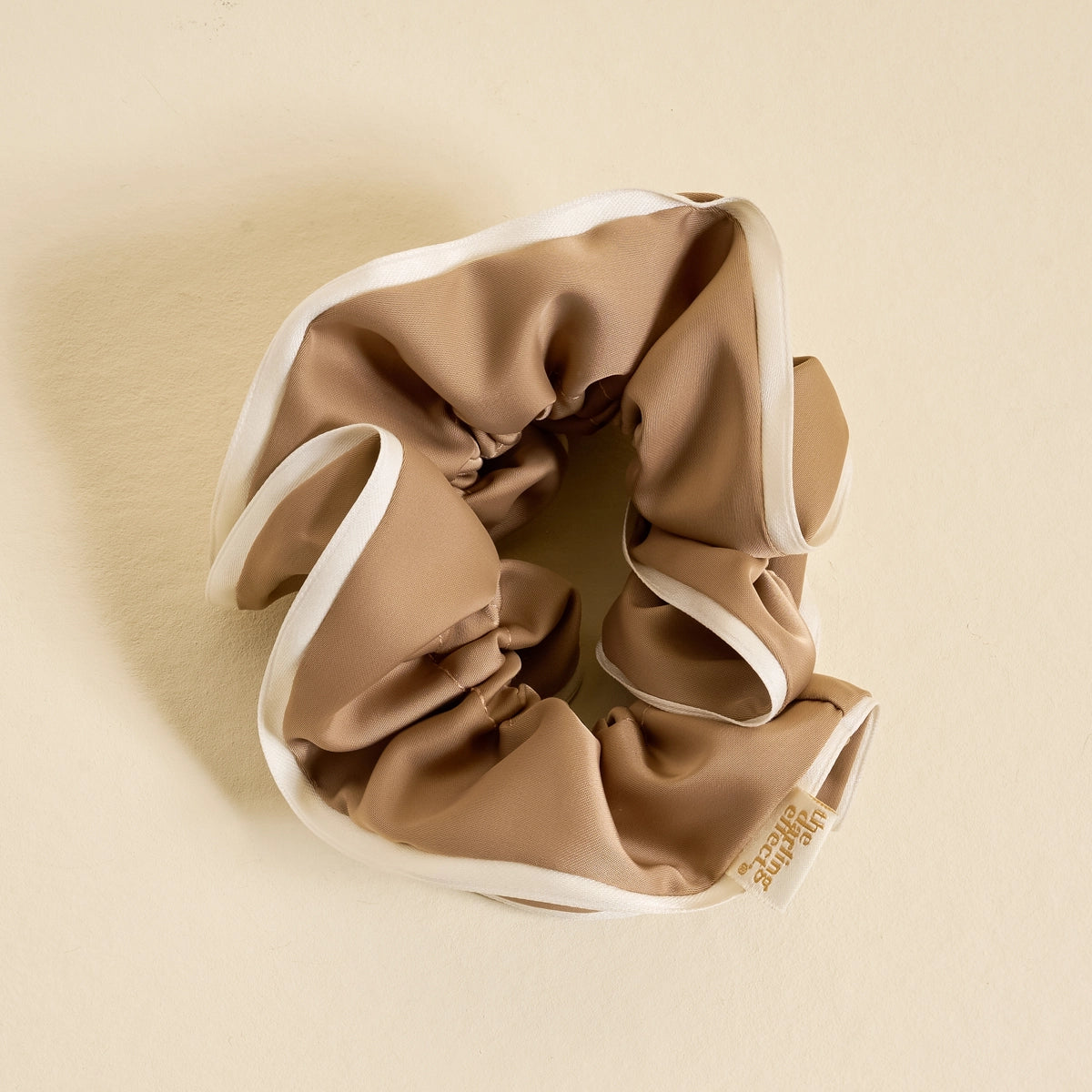 Ruffle Up Scrunchie | Beige