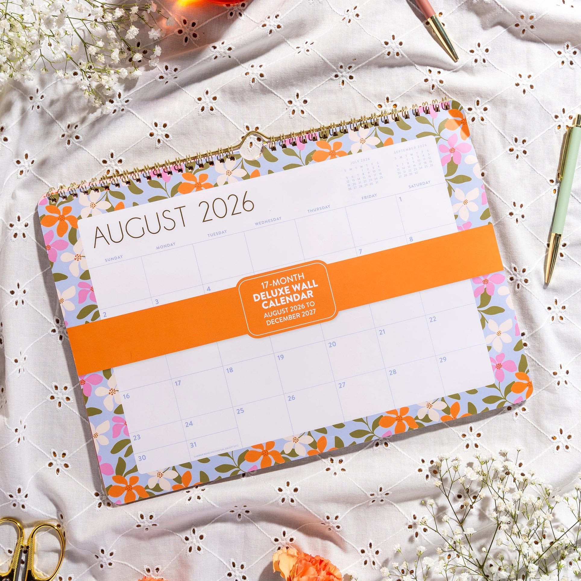 2027 Wall Calendar | Secret Garden Deluxe