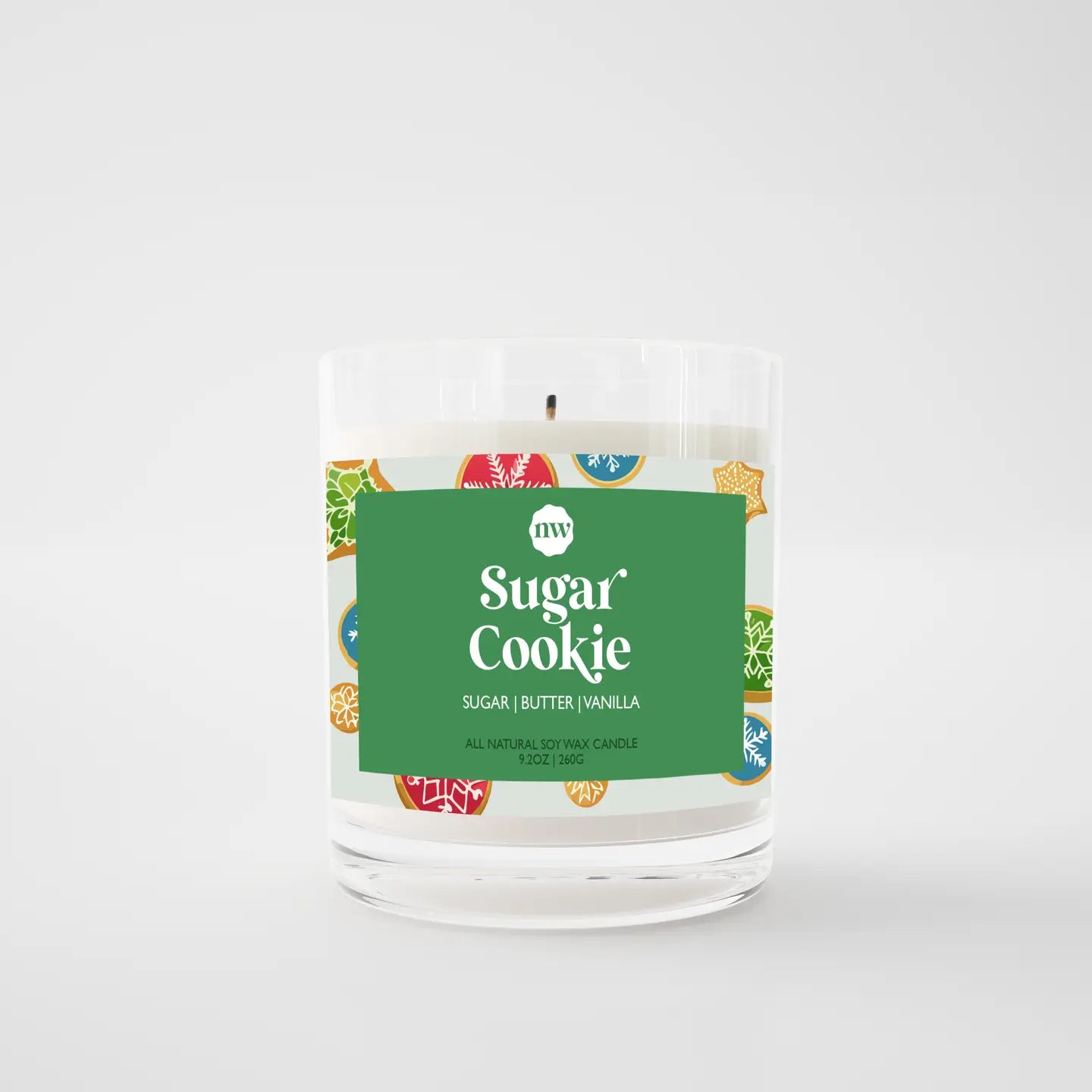 Single Wick Candle | Sugar Cookie | Christmas