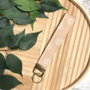 Wristlet Keychain | Neutral Smileys