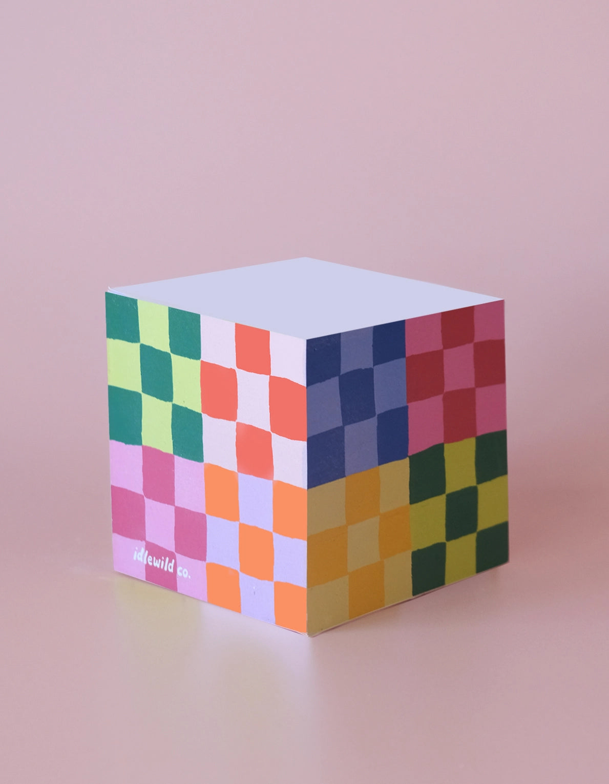 Sticky Note Cube | Rainbow Check