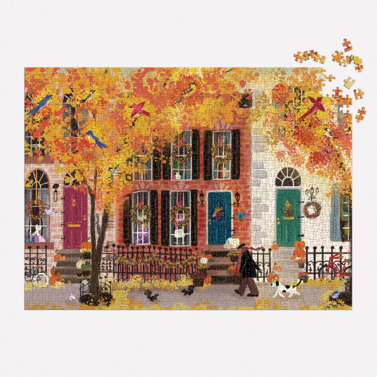 Puzzle | Autumn In The Neighborhood | 1000 Piece