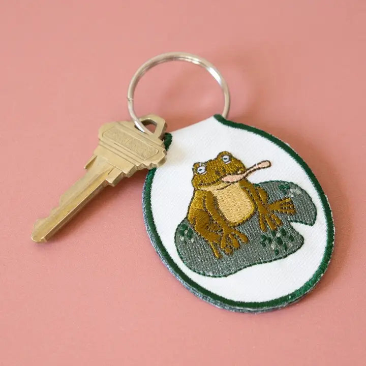 Embroidered Keychain | Frog