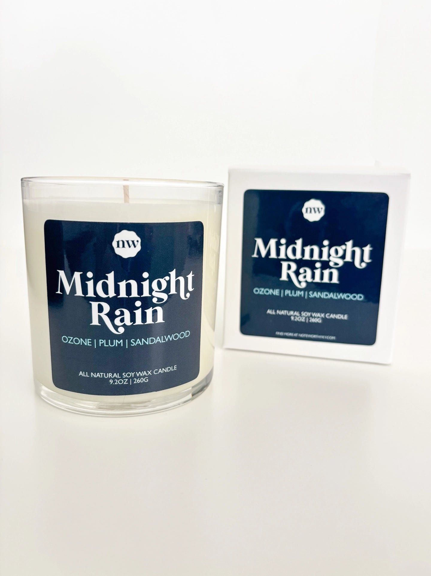 Single Wick Candle | Midnight Rain