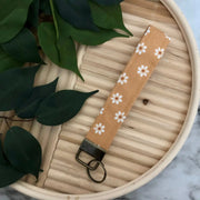 Wristlet Keychain | Caramel Flower