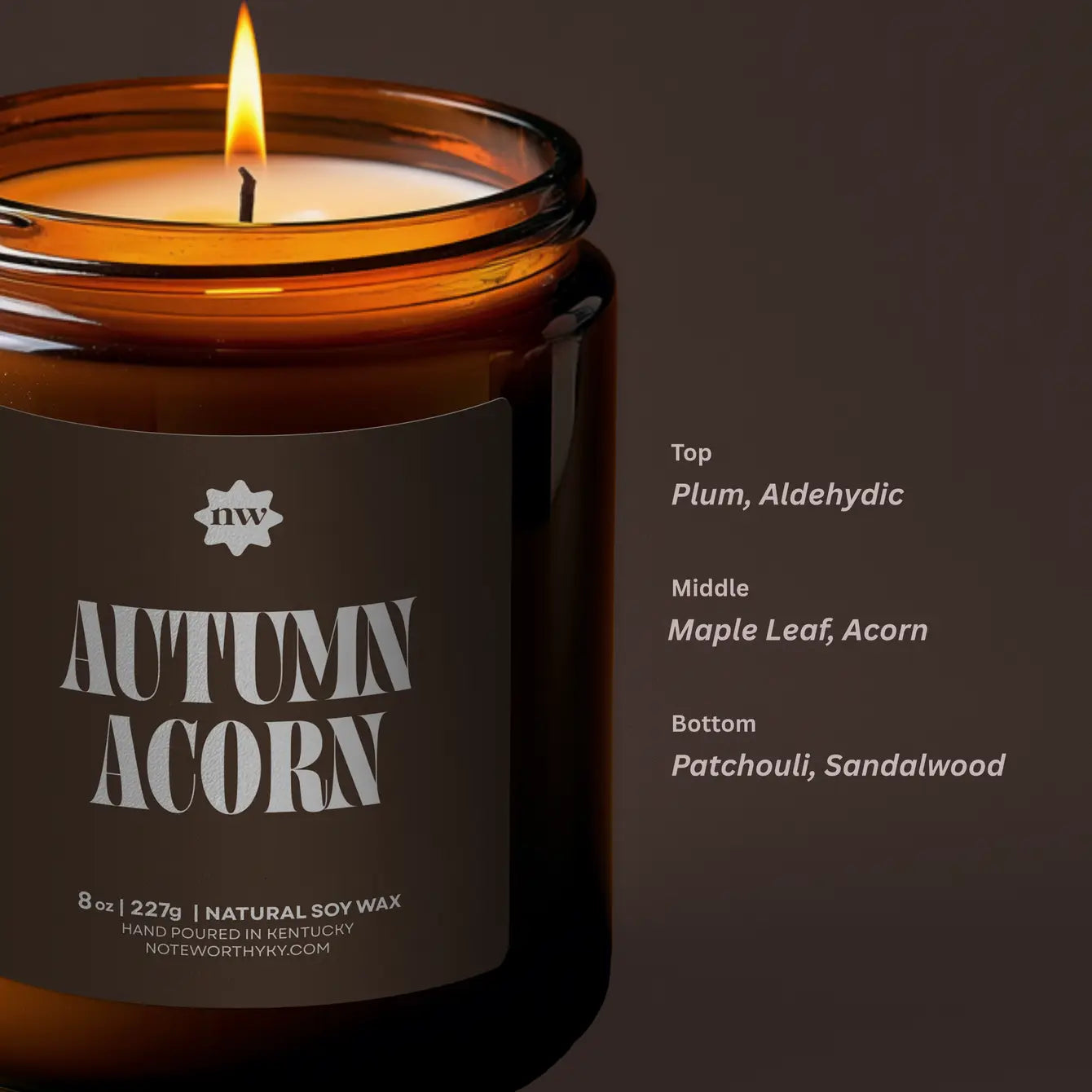 Fall Candle | Autumn Acorn | 8oz