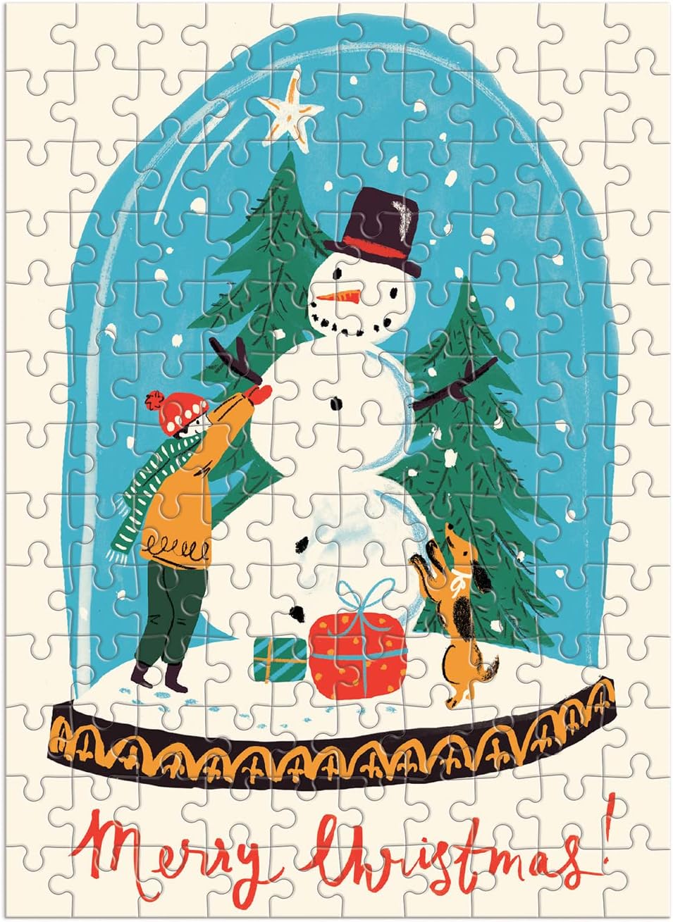 Puzzle Ornament | Snow Globe