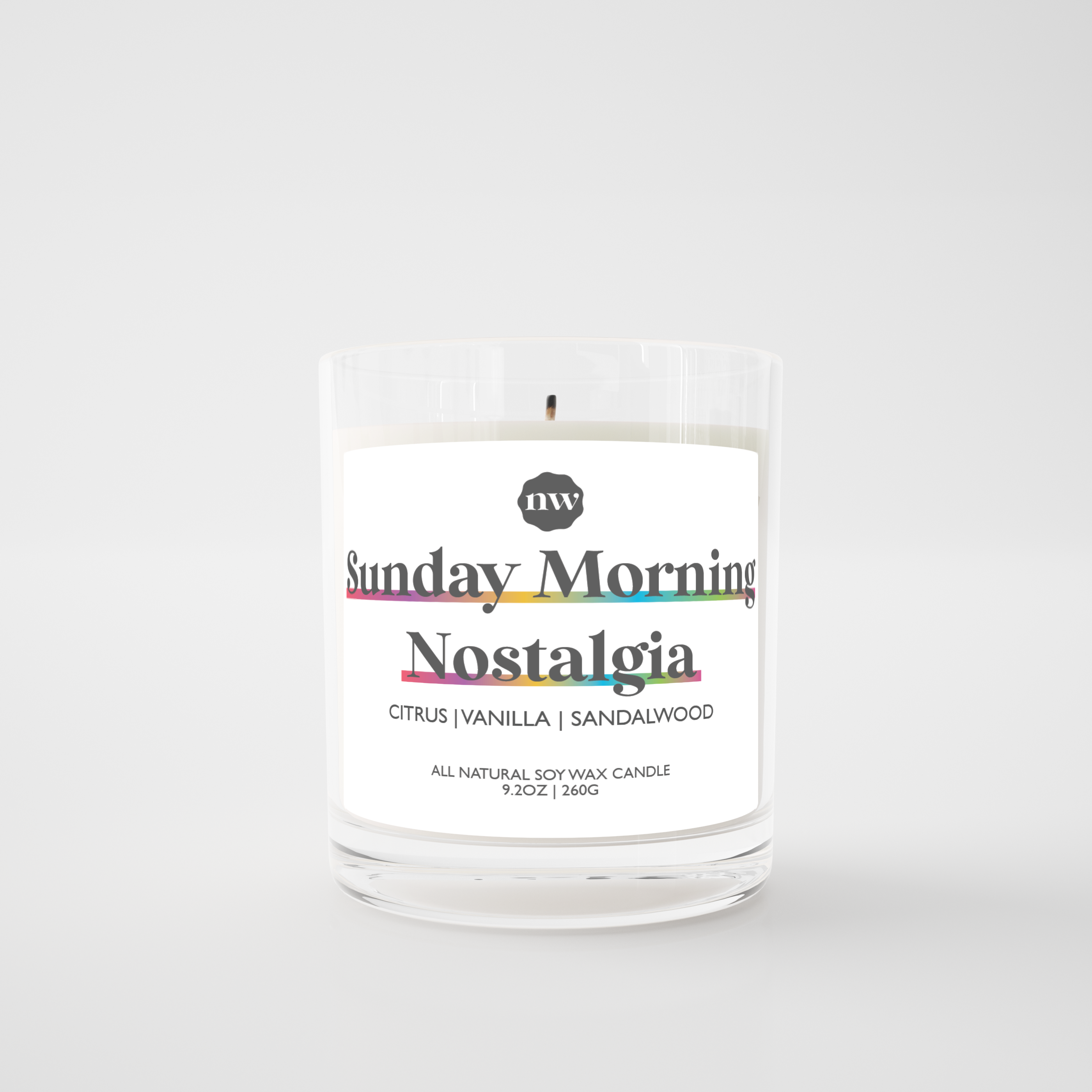 Single Wick Candle | Sunday Morning Nostalgia