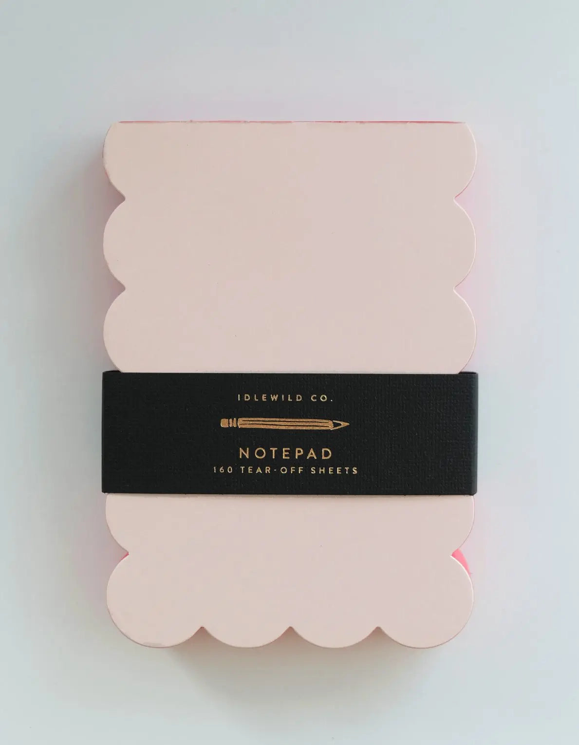 Scalloped Notepad | Peach + Persimmon Edge
