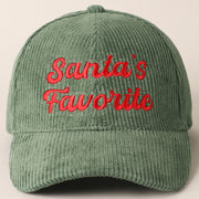 Dad Cap | Santa's Favorite | Corduroy