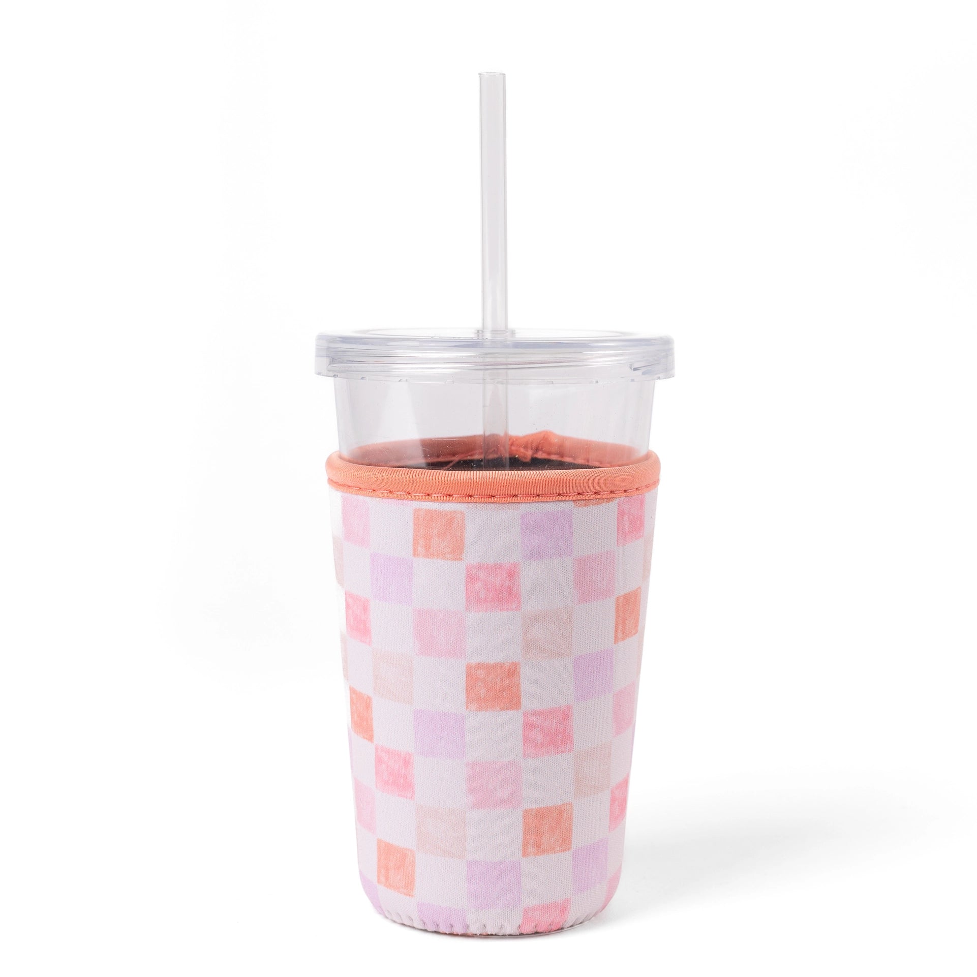 Drink Sleeve | Watercolor Checker