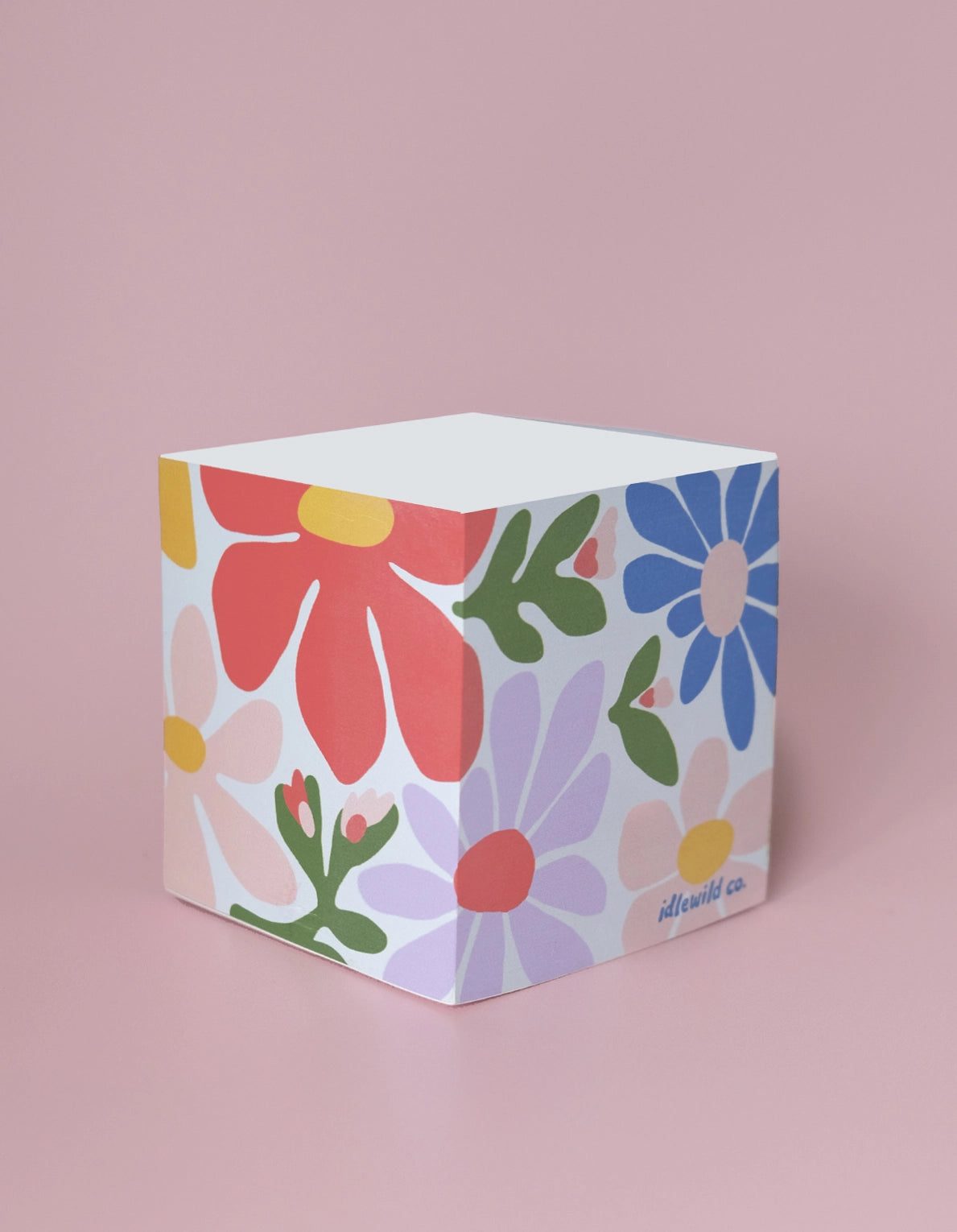 Sticky Note Cube | Primary Blooms