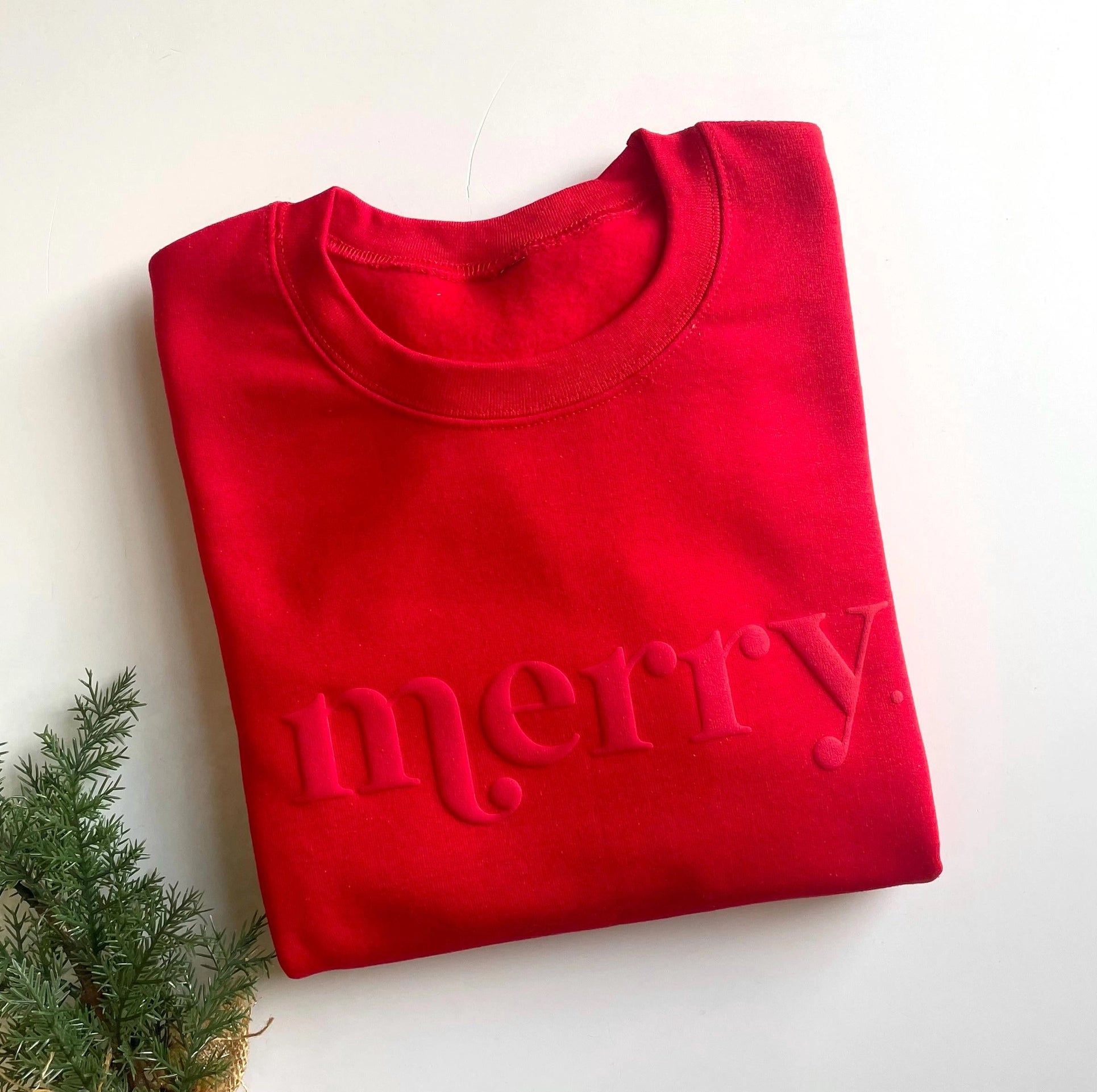 Crewneck | Merry | Embossed