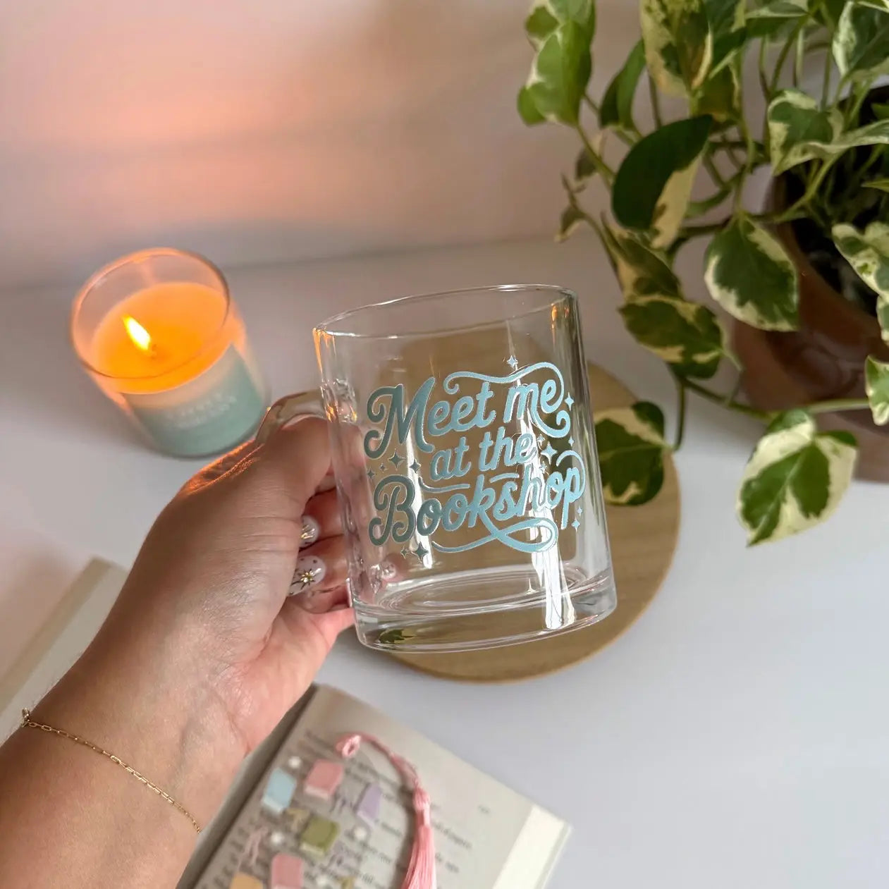 Glass Mug | Meet Me At The Bookshop