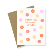 Greeting Card | Wishing You The Happiest Birthday Smileys