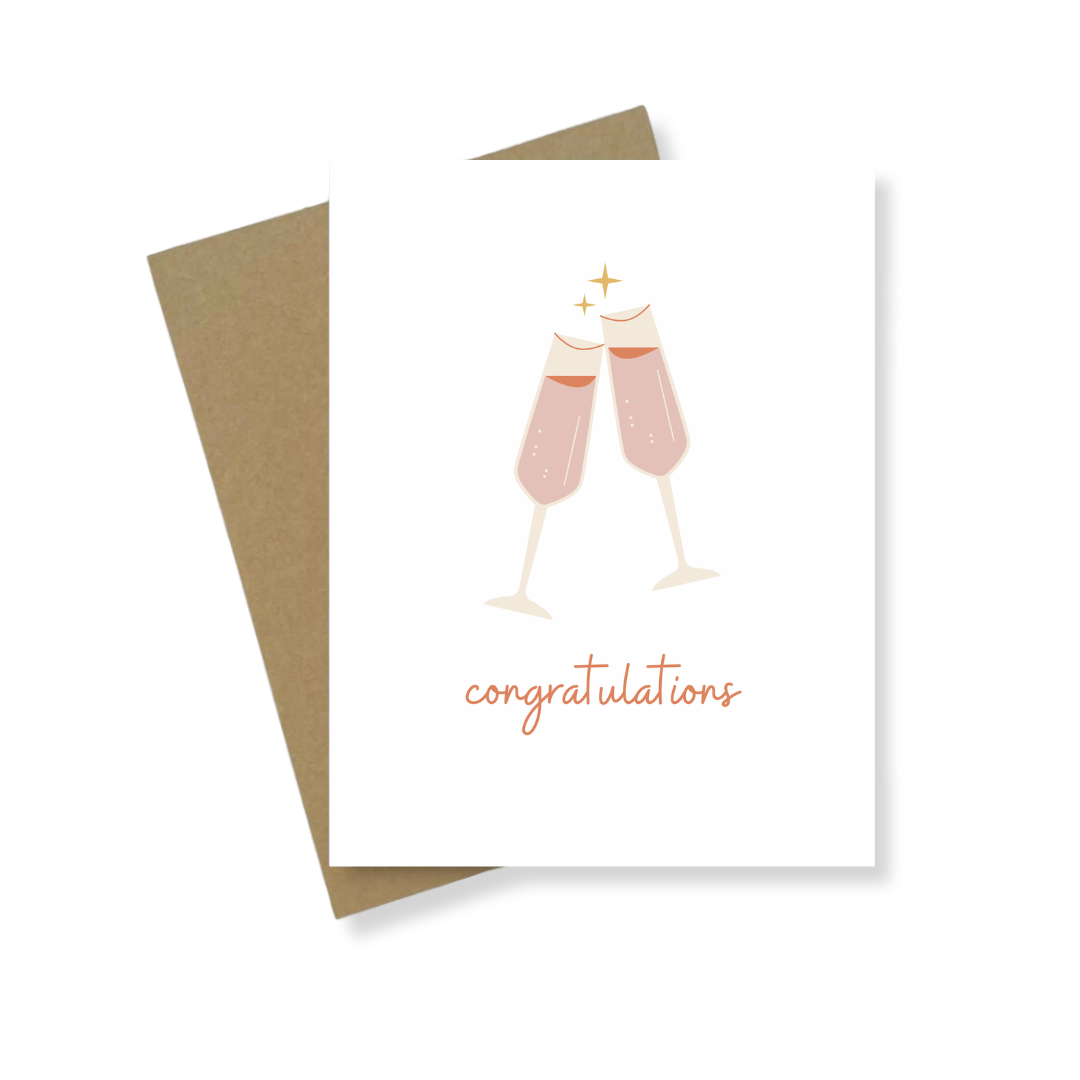 Greeting Card | Congratulations Champagne