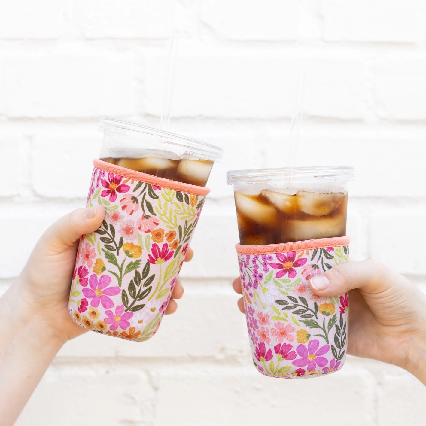 Drink Sleeve | Pink Floral