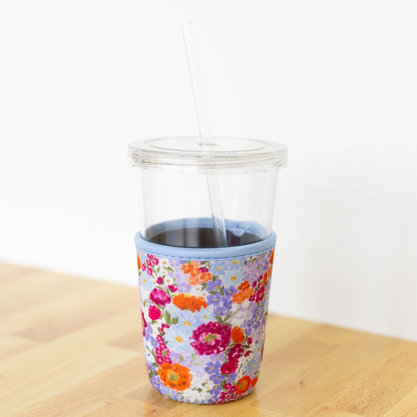 Drink Sleeve | Purple Floral