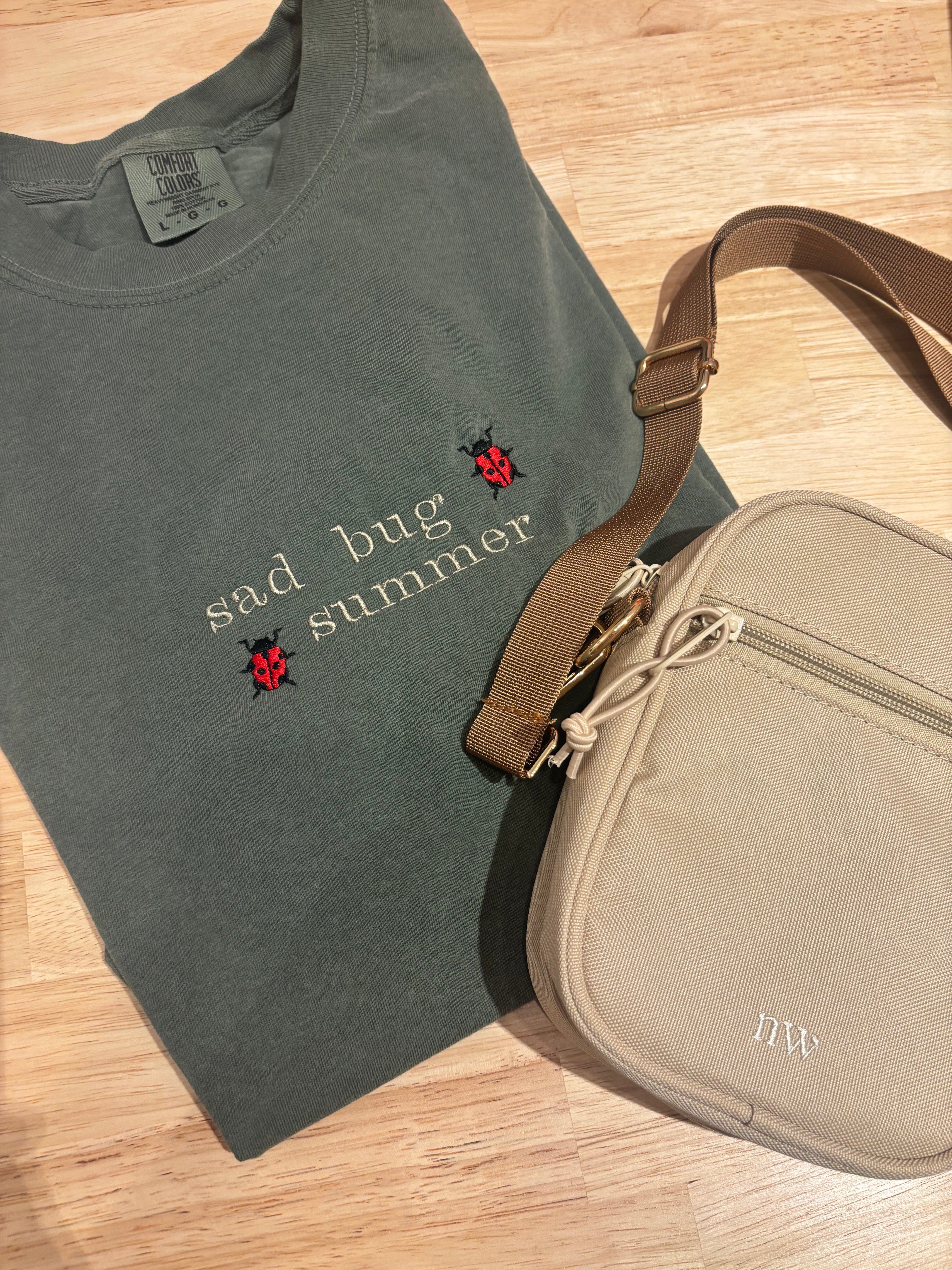 Embroidered Tee | Sad Bug Summer
