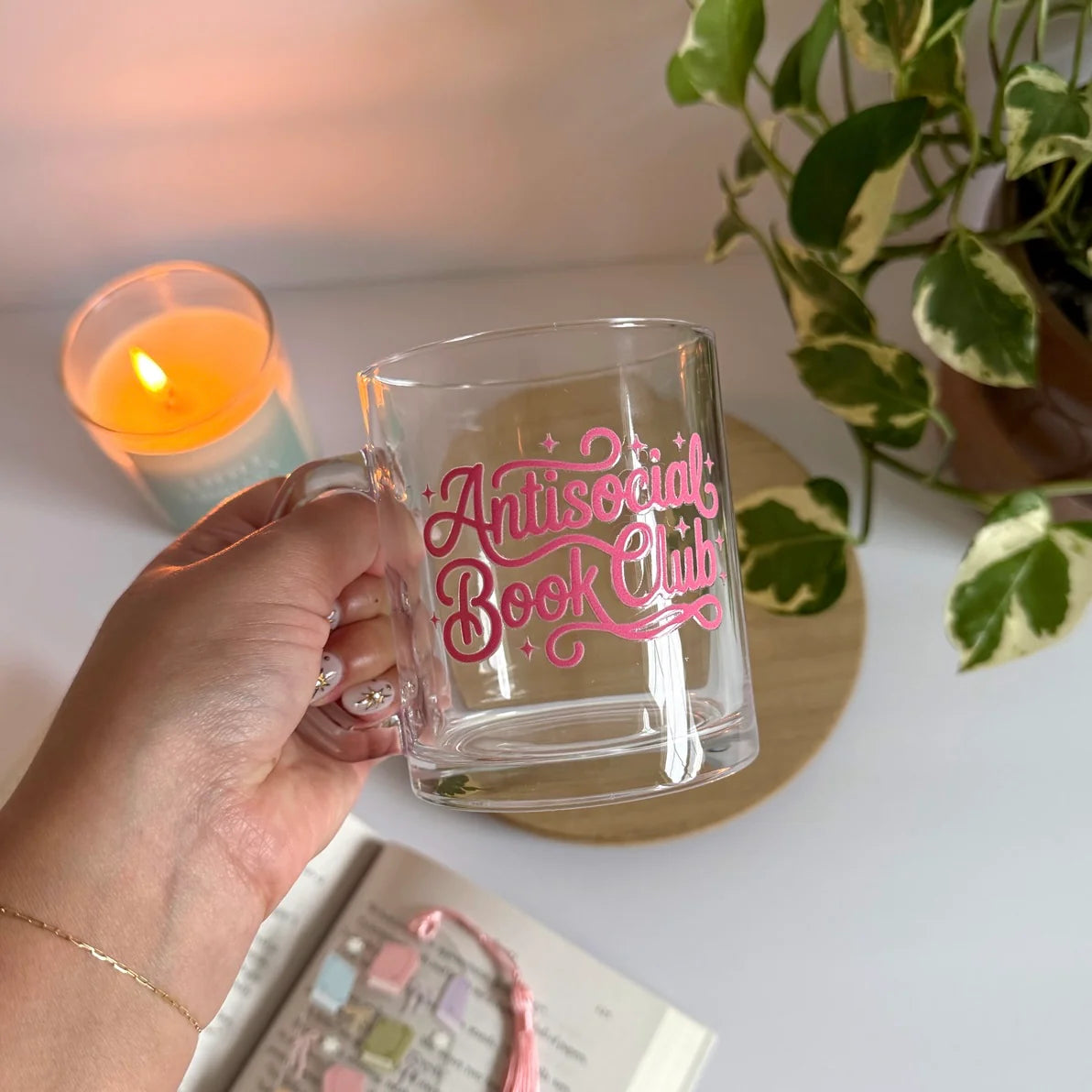Antisocial Book Club | Glass Mug