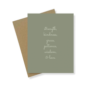 Greeting Card | Strength And Kindness