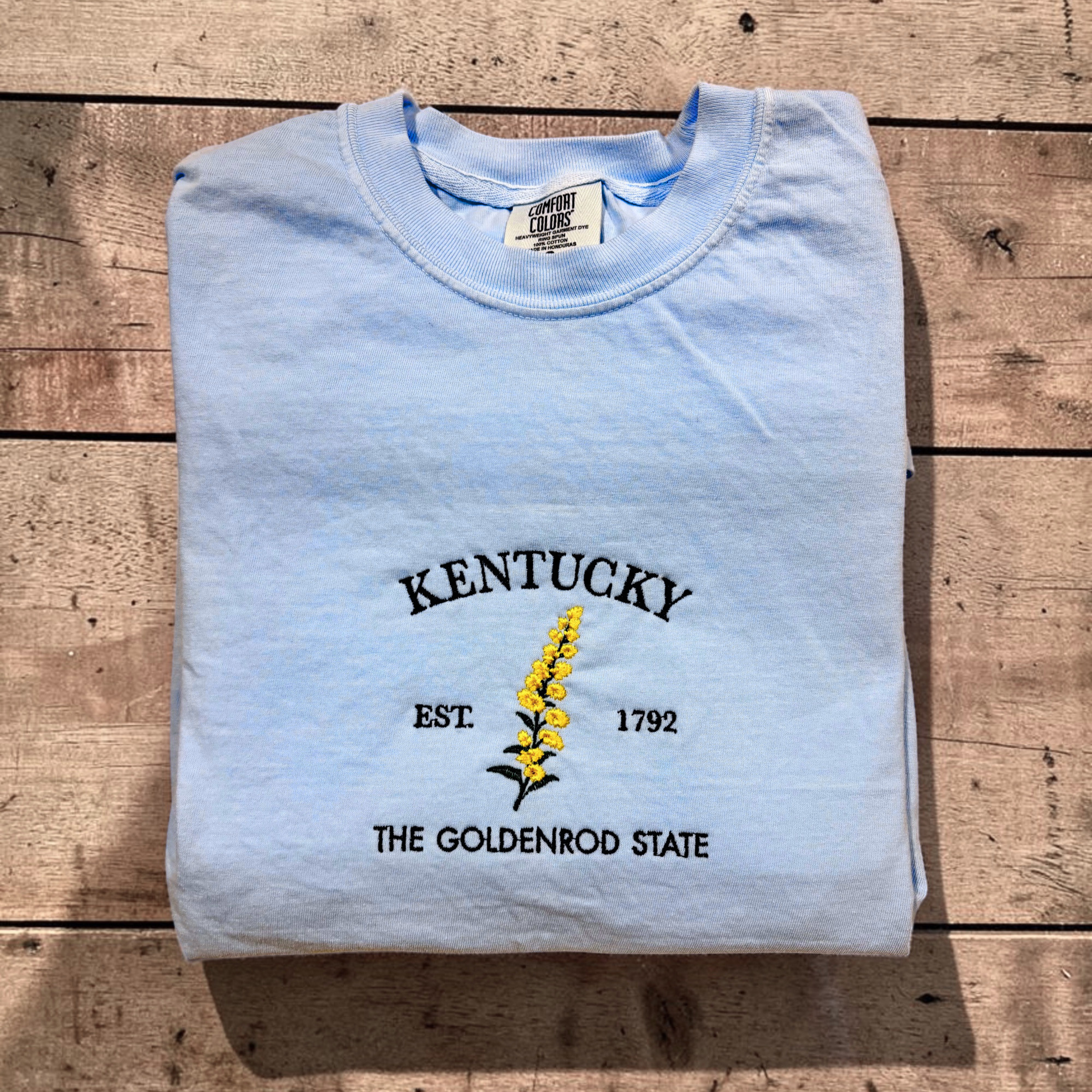 Embroidered Tee | Kentucky Goldenrod
