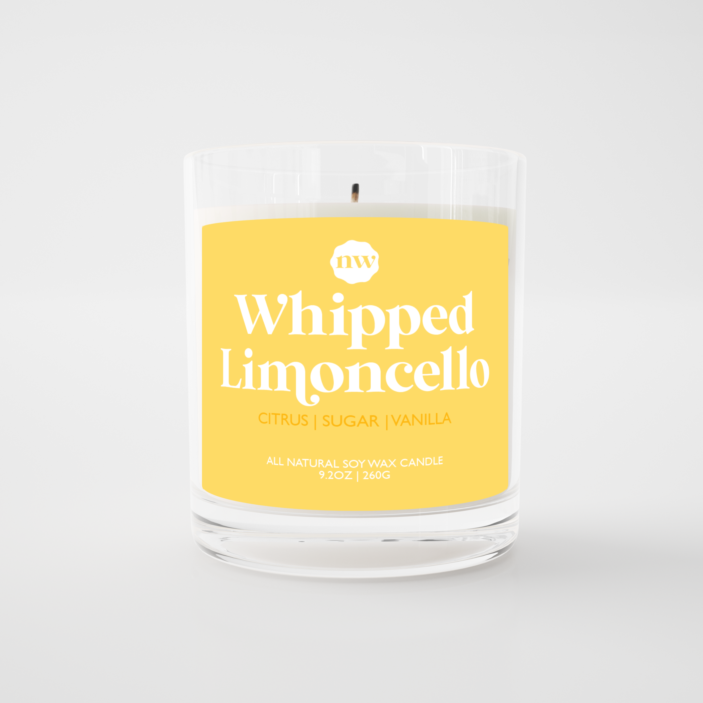 Single Wick Candle | Whipped Limoncello