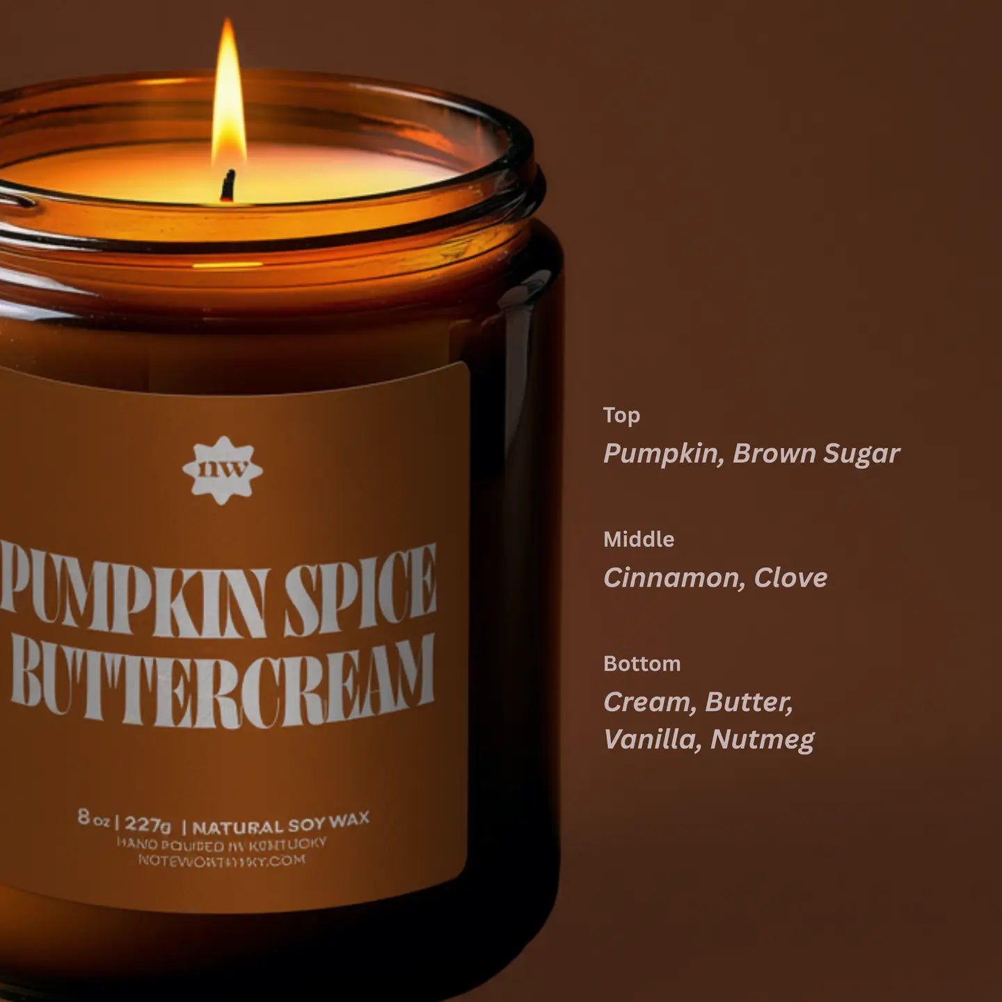 Fall Candle | Pumpkin Spice Buttercream | 8oz