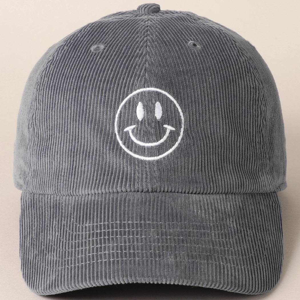 Dad Cap | Corduroy Smiley
