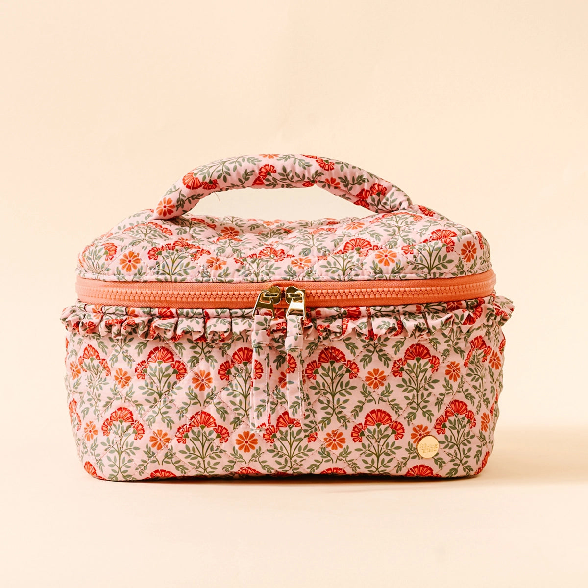 Cosmetic Bag | Quilted Dusty Rose