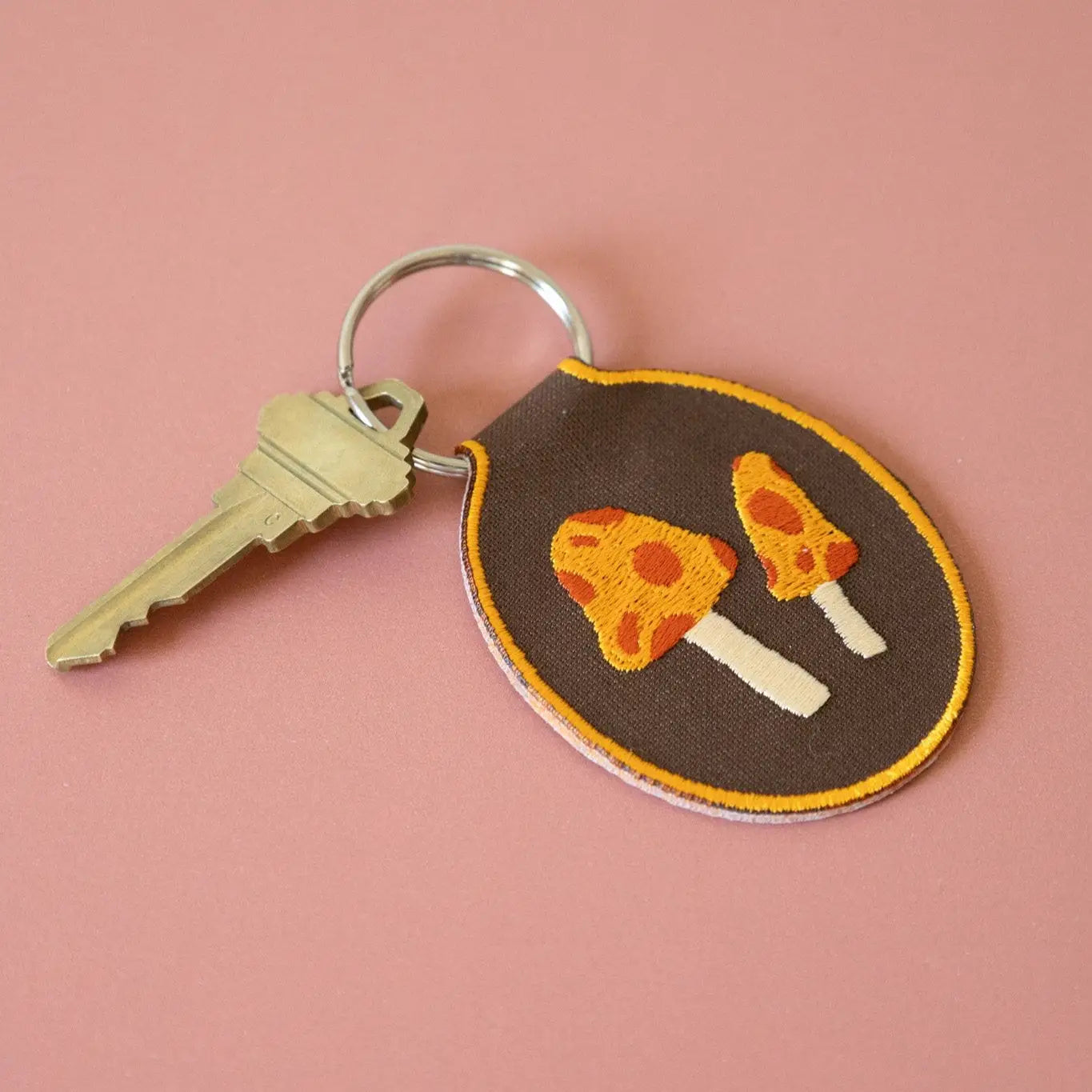Embroidered Keychain | Mushroom
