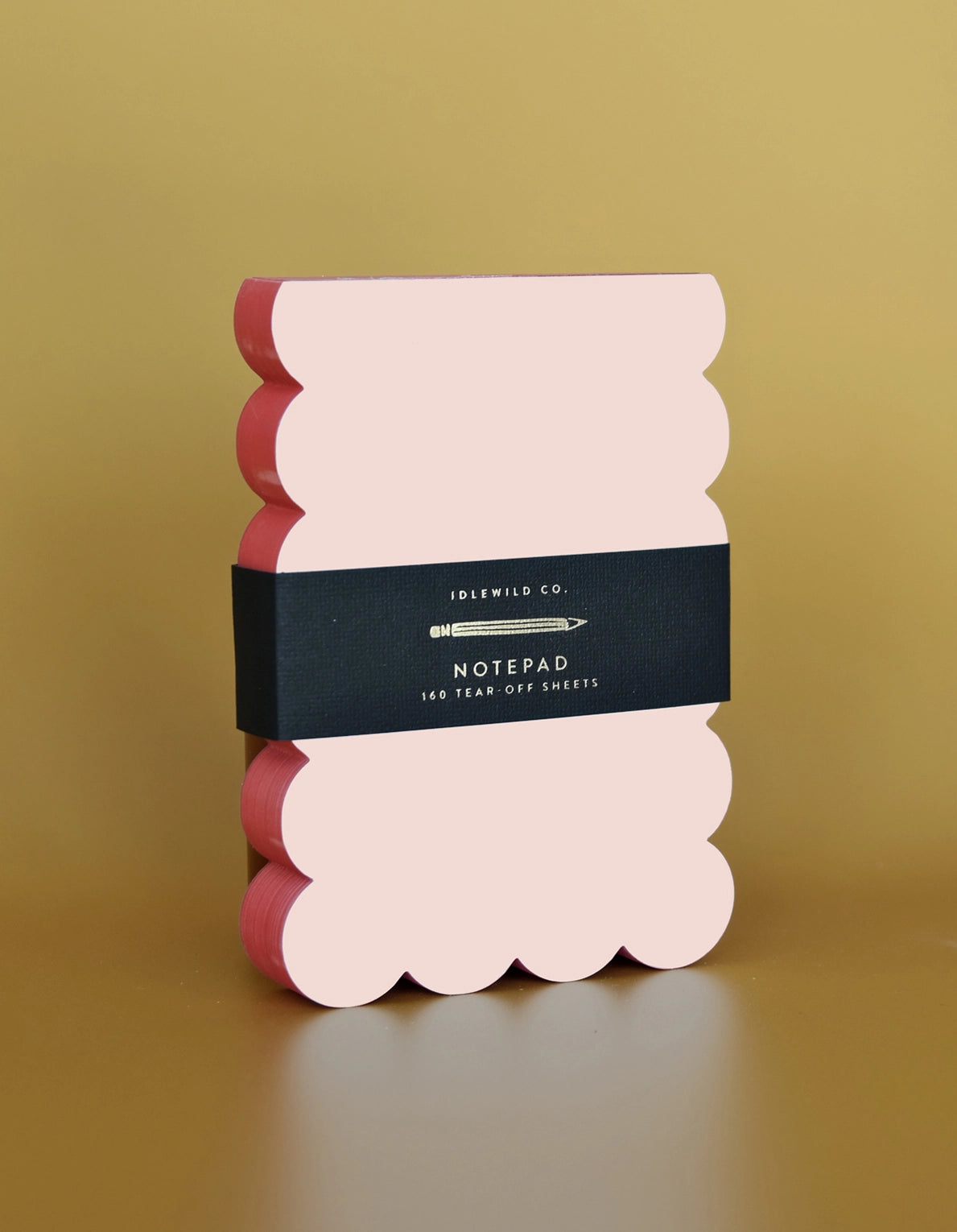 Scalloped Notepad | Peach + Persimmon Edge