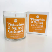 Single Wick Candle | Pistachio + Salted Caramel