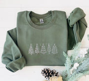 Crewneck | Christmas Trees | Embroidered