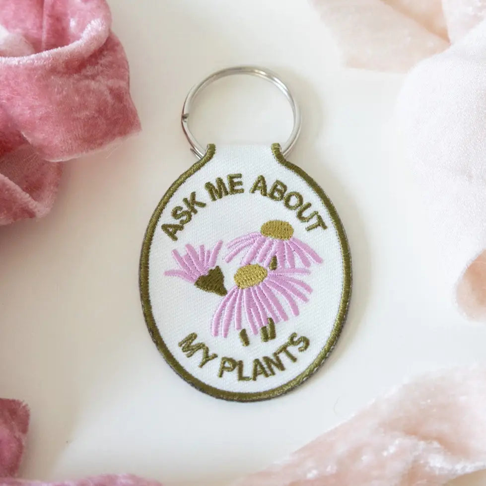 Embroidered Keychain | Plants