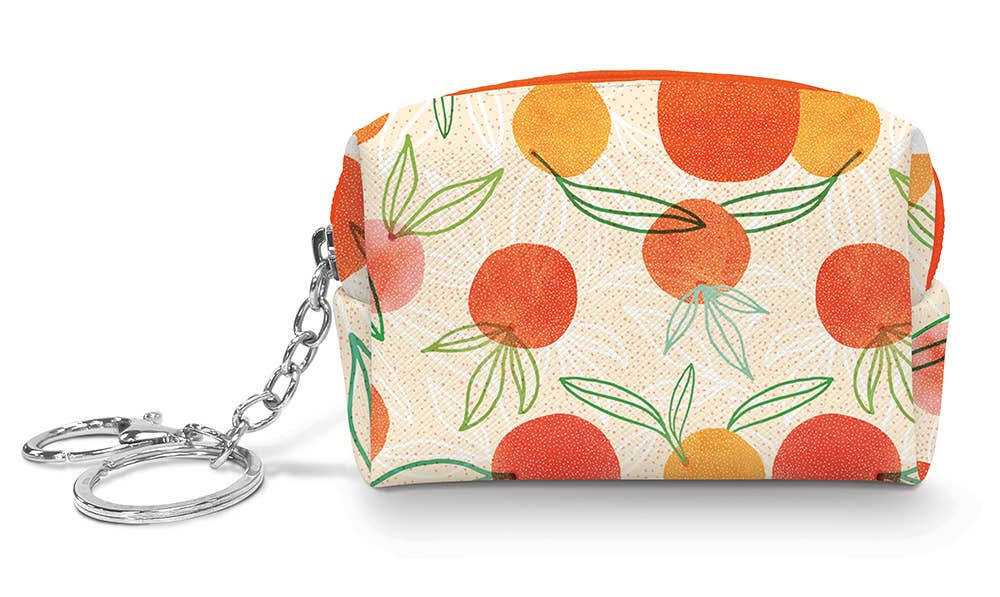 Keychain Pouch - Orange Whimsy